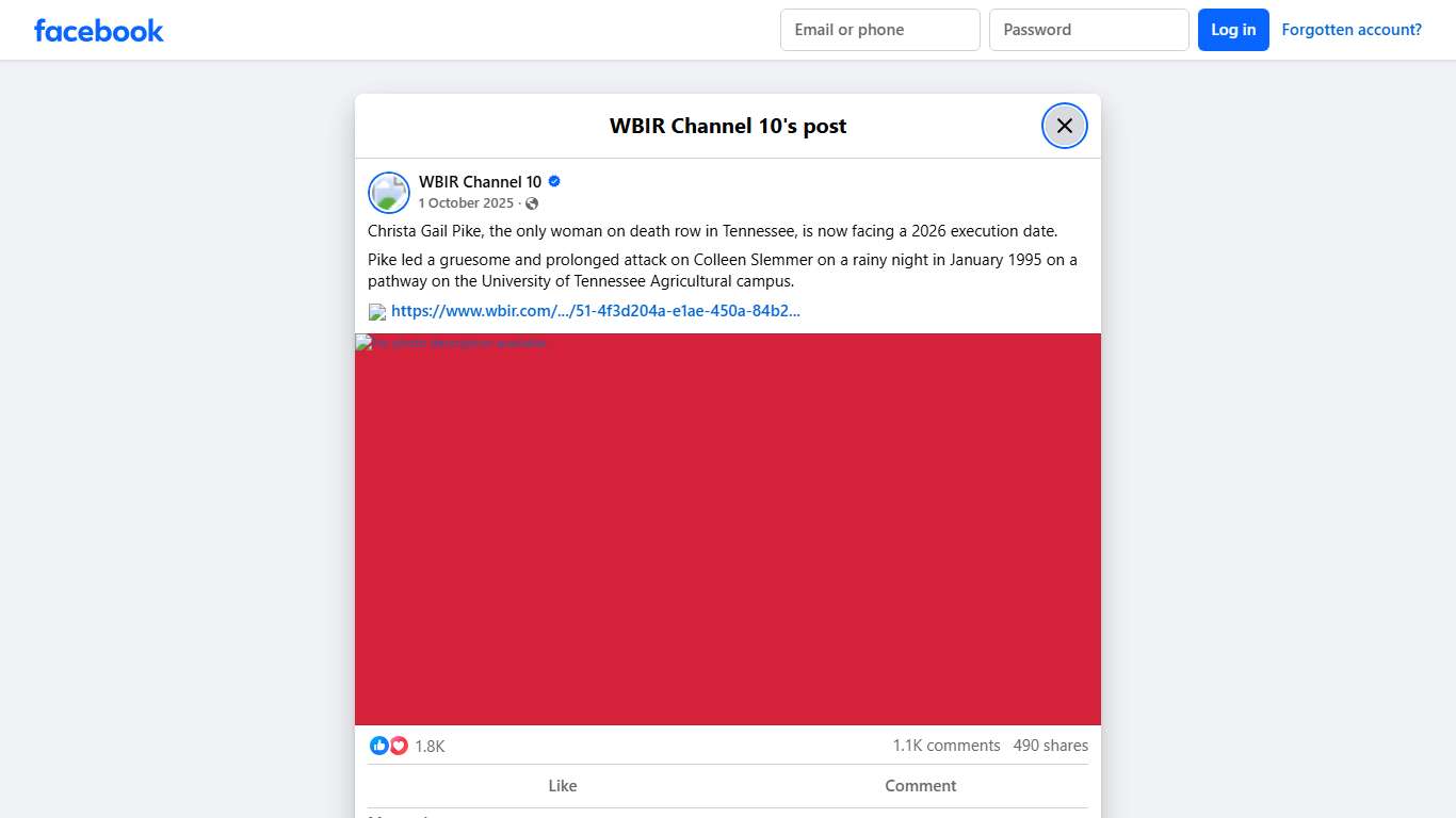 WBIR Channel 10 - Christa Gail Pike, the only woman on... | Facebook